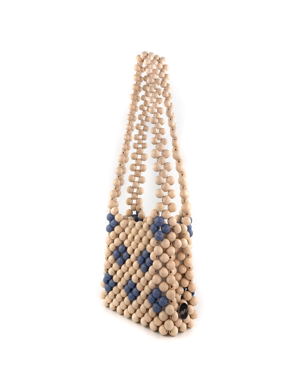 2021 natural tala moy handmade woven wood bead bag shoulder strap